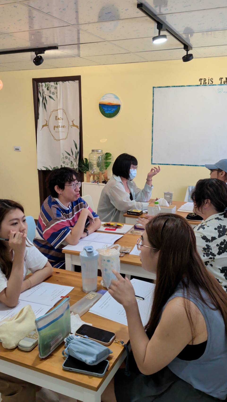 塔羅教學班，課程現場